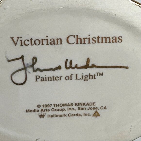 VNTG Thomas Kinkade Victorian Christmas 1997 Hallmark Keepsake Ornament - Picture 5 of 5